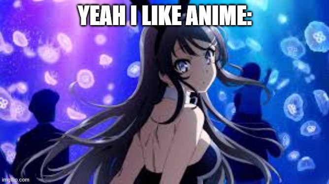 Anyone remember this anime? Or am I the only one? | YEAH I LIKE ANIME: | image tagged in bunnygirlsenpai | made w/ Imgflip meme maker