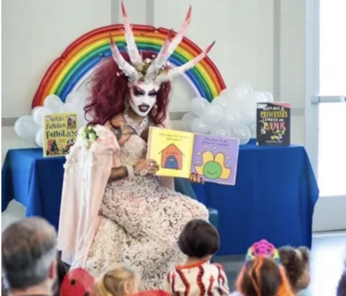 High Quality Drag Queen Story Hour Blank Meme Template