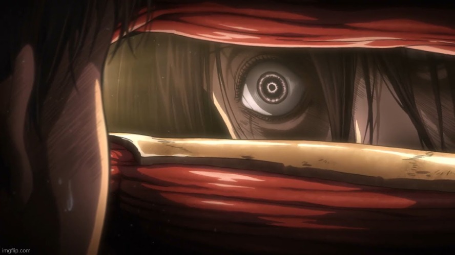 Mikasa Creepy Stare | image tagged in mikasa creepy stare | made w/ Imgflip meme maker
