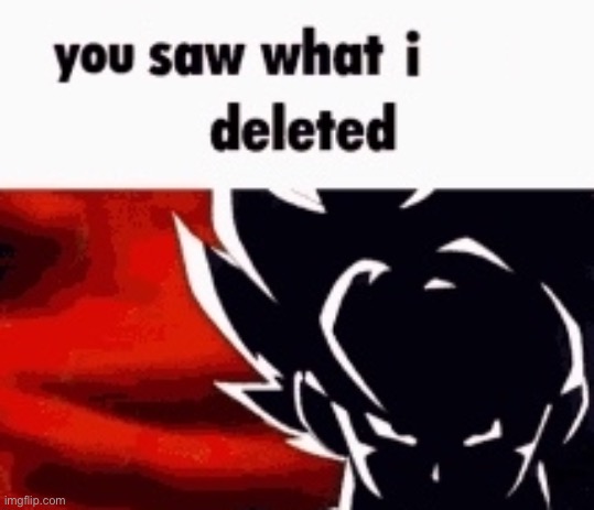 i saw what you deleted | image tagged in i saw what you deleted | made w/ Imgflip meme maker
