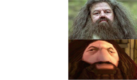 High Quality Hagrid Ps1 Blank Meme Template