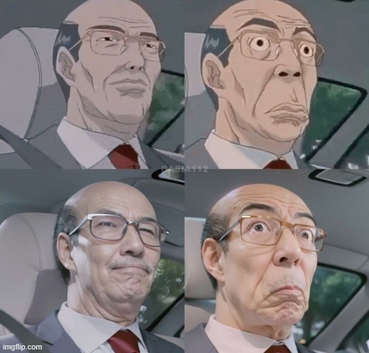 man in a car remastered | image tagged in man in a car remastered | made w/ Imgflip meme maker