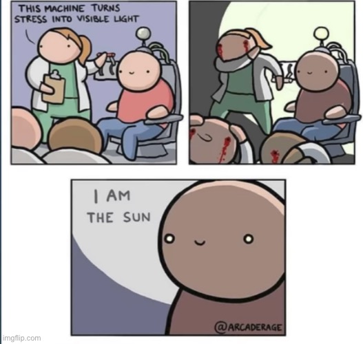 I AM THE SUN | image tagged in comic | made w/ Imgflip meme maker