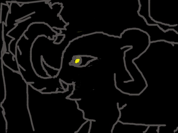 Elephanta. | image tagged in elephant,dark sketch | made w/ Imgflip meme maker