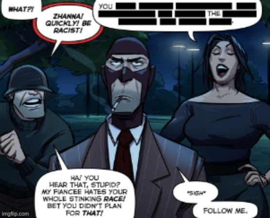 spy's French it's ok to be racist to him | made w/ Imgflip meme maker