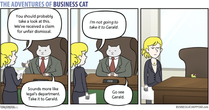 The Adventures of Business Cat #43 - Consequences? | made w/ Imgflip meme maker