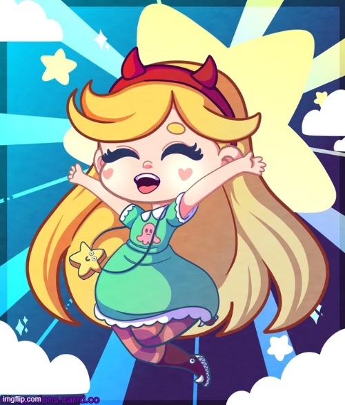 Chibi star | image tagged in star butterfly,star vs the forces of evil | made w/ Imgflip meme maker