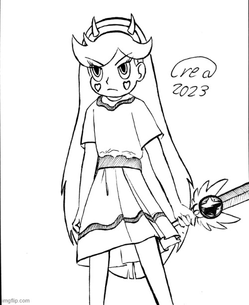 "Ready" | image tagged in star butterfly,star vs the forces of evil | made w/ Imgflip meme maker