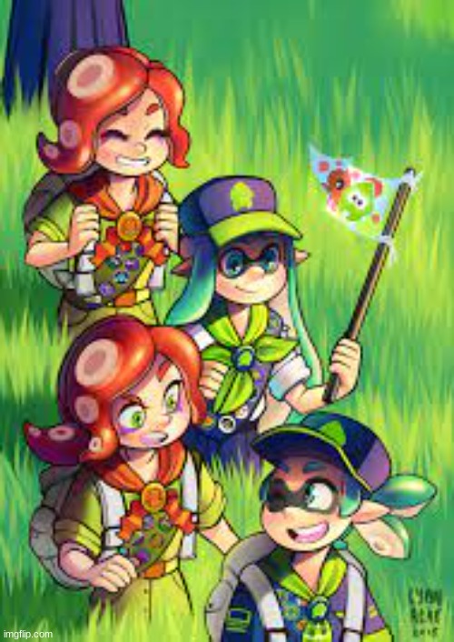 Found this on the interwebz, the Squid scouts! | made w/ Imgflip meme maker