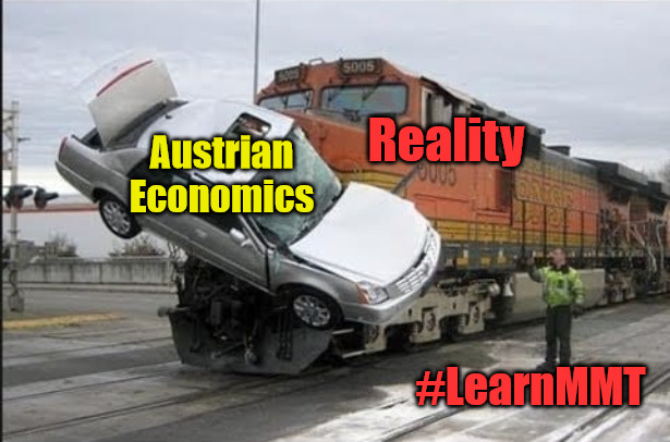 Train hits car | Reality; Austrian Economics; #LearnMMT | image tagged in train hits car | made w/ Imgflip meme maker