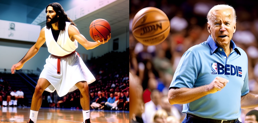 Basketball legends face off | made w/ Imgflip meme maker
