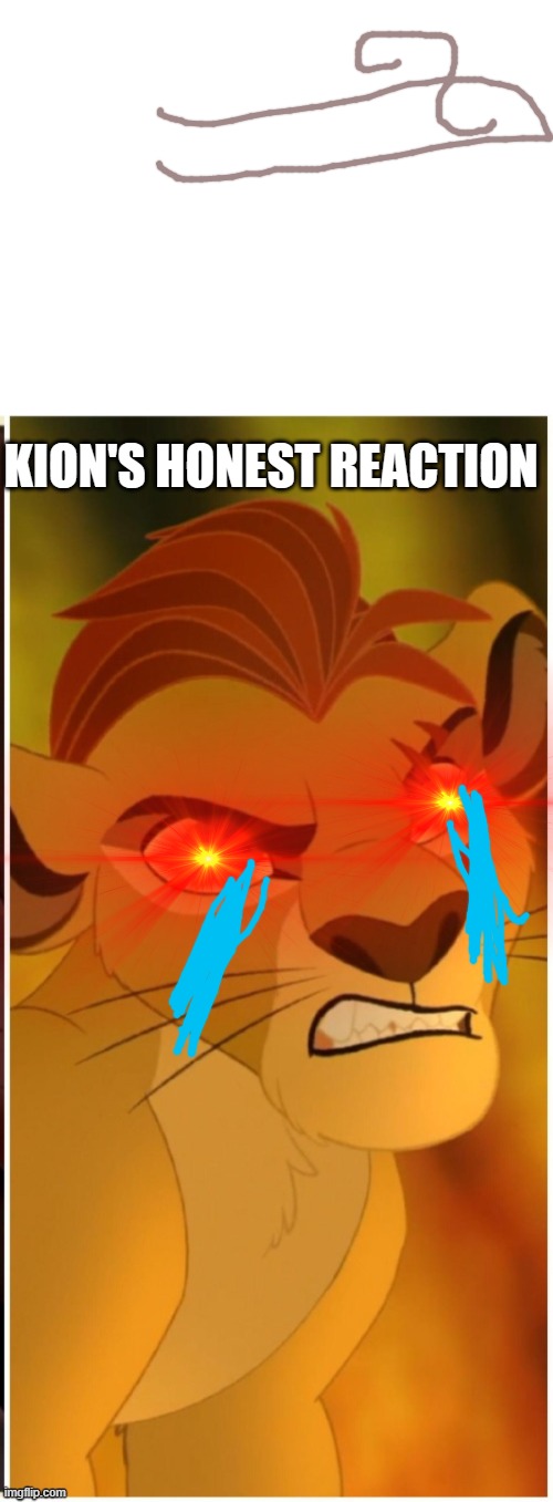 KION'S HONEST REACTION | image tagged in trash | made w/ Imgflip meme maker