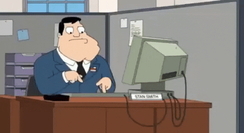 American dad slow typing Blank Meme Template