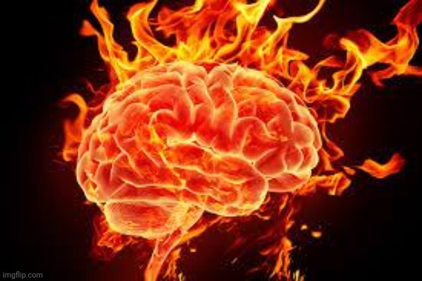 Brain on Fire | image tagged in brain on fire | made w/ Imgflip meme maker