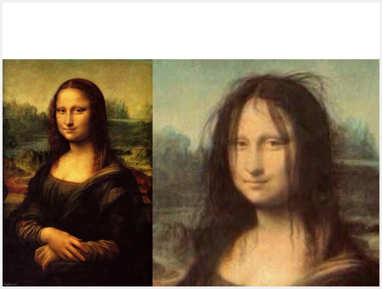 High Quality MONA LISA BEFORE AND AFTER Blank Meme Template