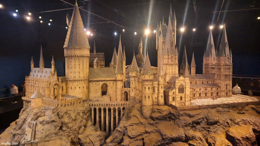Hogwarts Castle at Harry Potter studio tour London (took this a while ago now lmao) | made w/ Imgflip meme maker