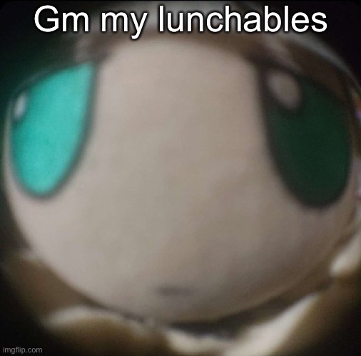 Fumo stare | Gm my lunchables | image tagged in fumo stare | made w/ Imgflip meme maker