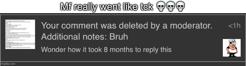 Mf really went like tck 💀💀💀 | made w/ Imgflip meme maker