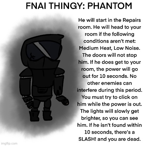 hopping on the fnai bandwagon. I was originally going to make him the “out of power” enemy, but whatever. | image tagged in drawing | made w/ Imgflip meme maker