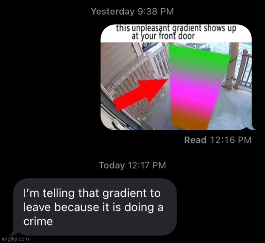 “It is doing a crime” | made w/ Imgflip meme maker