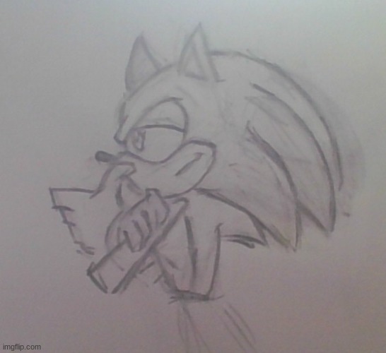 i drew sonic | made w/ Imgflip meme maker