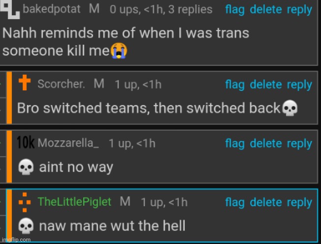 ate hair | made w/ Imgflip meme maker