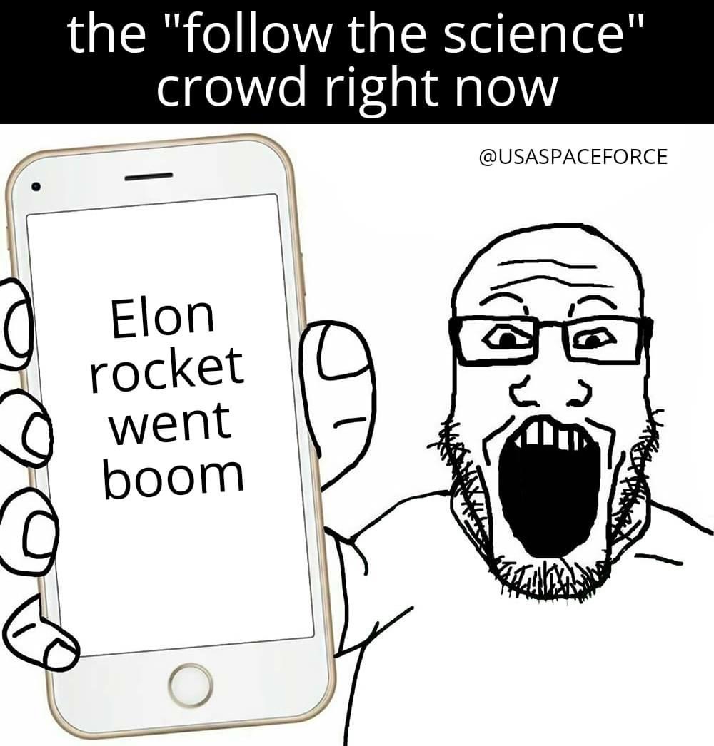 High Quality The follow the science crowd right now Blank Meme Template