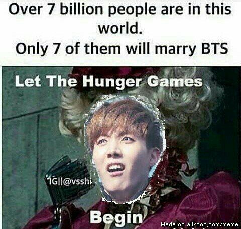 7 will marry BTS Blank Meme Template