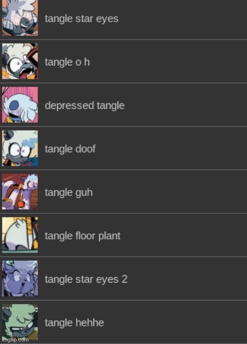 @cheezfanatic some tangle reaction images | made w/ Imgflip meme maker