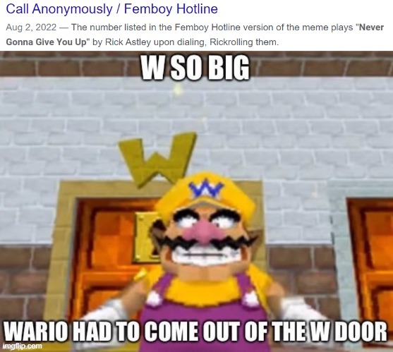 image tagged in w so big wario | made w/ Imgflip meme maker