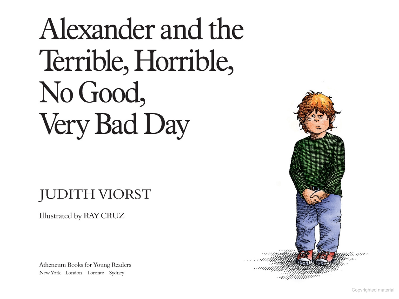 The Terrible, Horrible, No Good, Very Bad Day Blank Meme Template