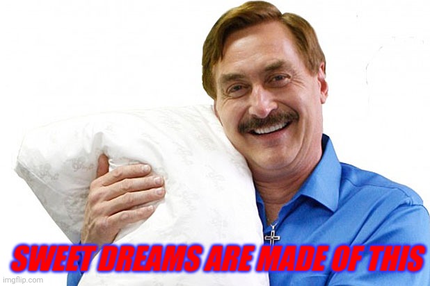 My Pillow | SWEET DREAMS ARE MADE OF THIS | image tagged in my pillow | made w/ Imgflip meme maker