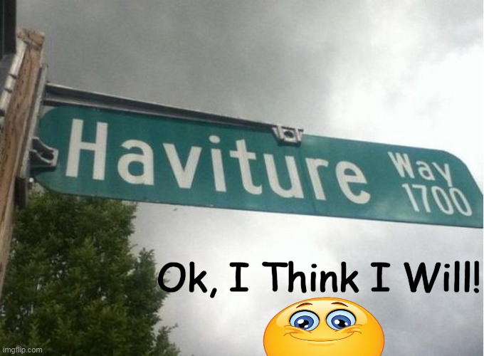 A Great Place To Live | Ok, I Think I Will! | image tagged in fun,lol,great idea,sign,funny street signs,imgflip humor | made w/ Imgflip meme maker