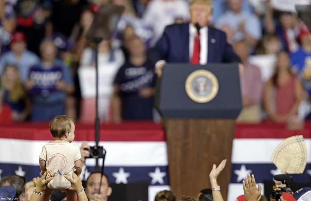 QBaby Trump NC Rally | image tagged in qbaby trump nc rally | made w/ Imgflip meme maker