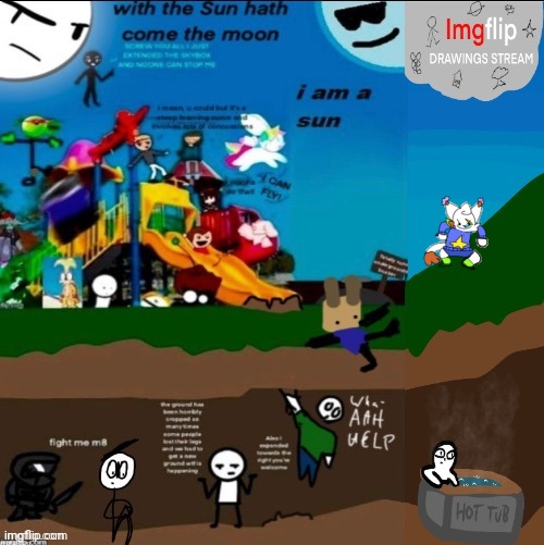 Screw it im joining this thing | image tagged in playground | made w/ Imgflip meme maker