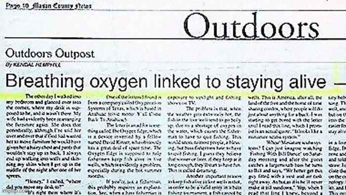Oh my god, i never knew! | image tagged in memes,news articles,funny | made w/ Imgflip meme maker