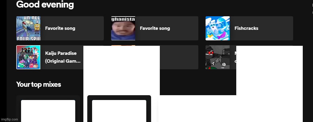 what the fuck happened to my spotify | made w/ Imgflip meme maker