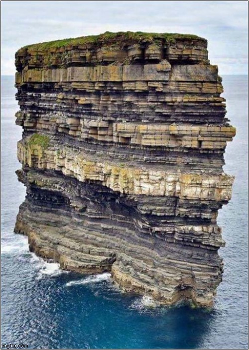 Millions Of Years In One Photo ! | image tagged in rock formation | made w/ Imgflip meme maker