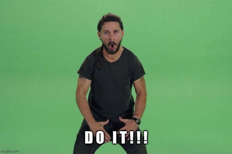 Shia labeouf JUST DO IT | D O   I T ! ! ! | image tagged in shia labeouf just do it | made w/ Imgflip meme maker