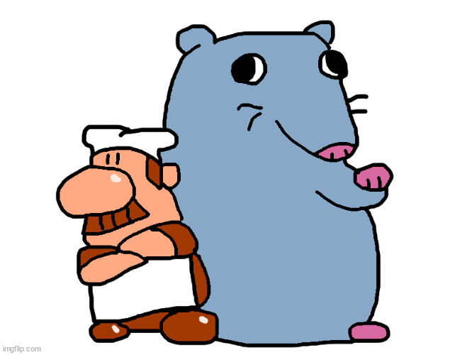 off brand mario and stupid rat | made w/ Imgflip meme maker