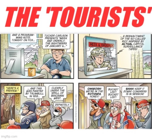 The Tourists | image tagged in domestic terrorists,treason,losers,criminals | made w/ Imgflip meme maker