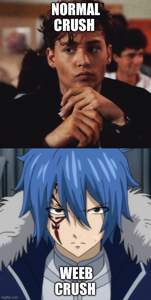 NORMAL CRUSH; WEEB CRUSH | made w/ Imgflip meme maker
