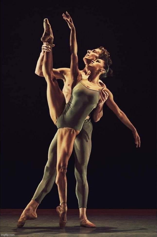 Misty Copeland and Blaine Hoven | image tagged in misty copeland and blaine hoven | made w/ Imgflip meme maker