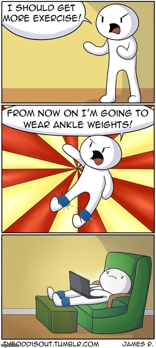 802 | image tagged in theodd1sout,excercise,gym weights,comics,comics/cartoons,funny | made w/ Imgflip meme maker