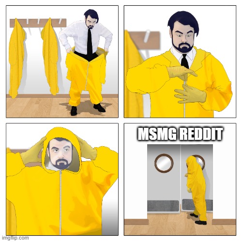 Me after finding out msmg has a subreddit: | MSMG REDDIT | image tagged in guy entering a toxic room,msmg | made w/ Imgflip meme maker