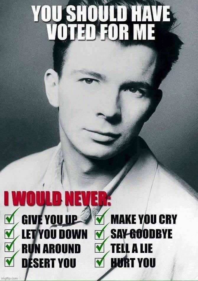 Image tagged in memes,funny,rickroll - Imgflip