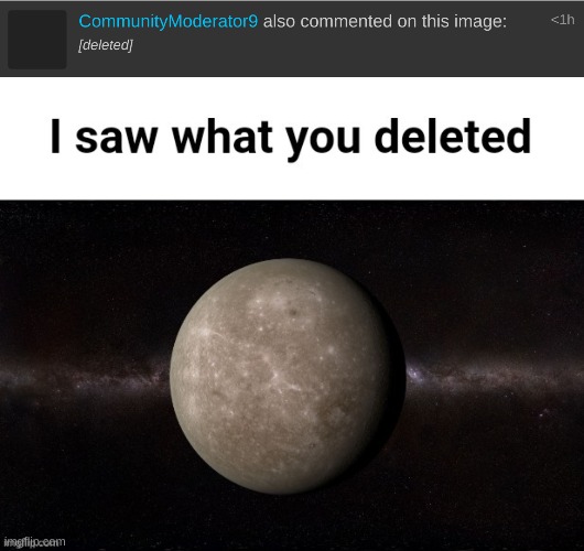 image tagged in mercury i saw what you deleted | made w/ Imgflip meme maker