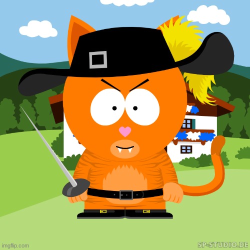 Puss in Boots recreated in South Park | made w/ Imgflip meme maker