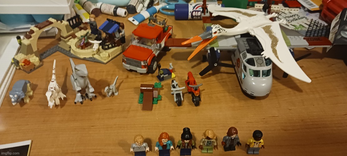 All my random Lego Jurassic World stuff | image tagged in lego | made w/ Imgflip meme maker