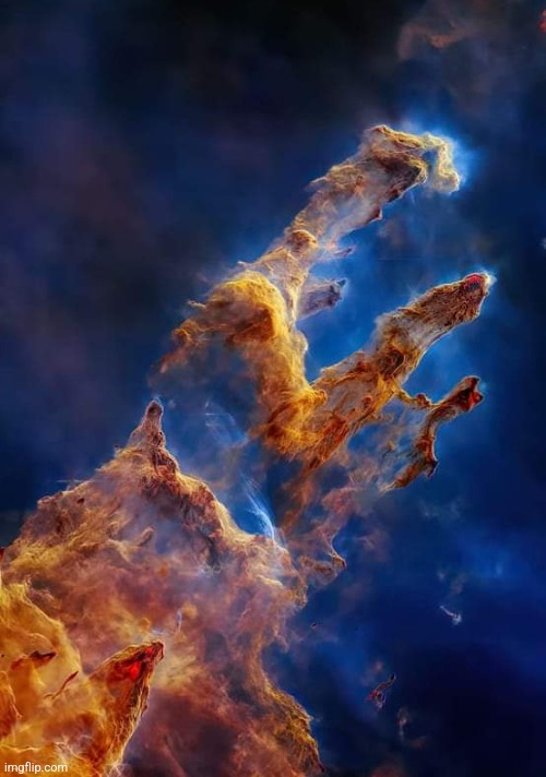 Space Nebula without stars. Photo credit: Mehmet Ergun and the James Webb telescope | image tagged in space,nebula,awesome,photography | made w/ Imgflip meme maker